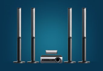 5.1chサラウンドシステム HTP-S757